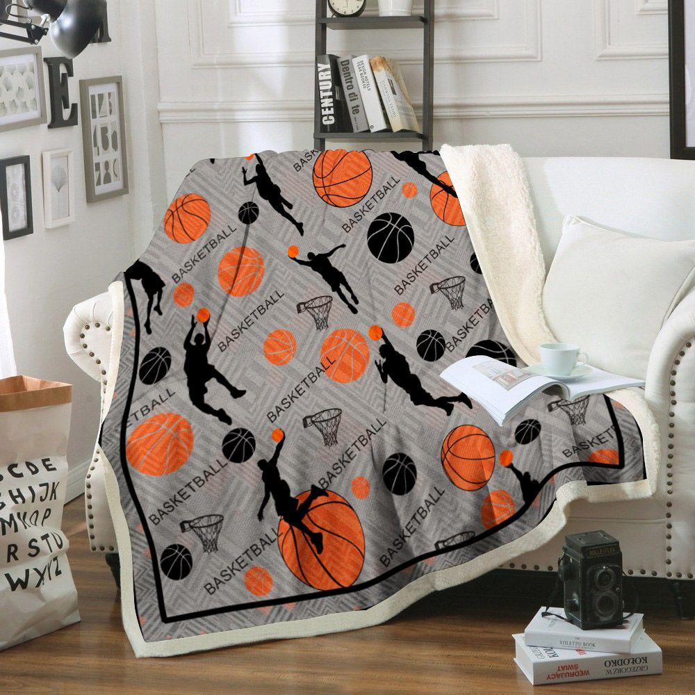 Basketball Sherpa Fleece Blanket