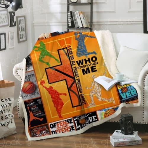 Basketball Sherpa Fleece Blanket