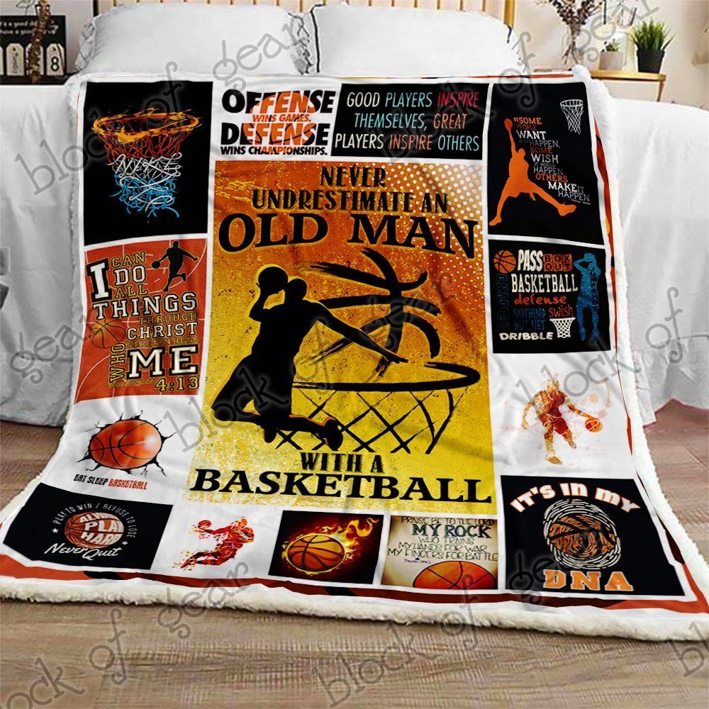 Basketball Sherpa Fleece Blanket