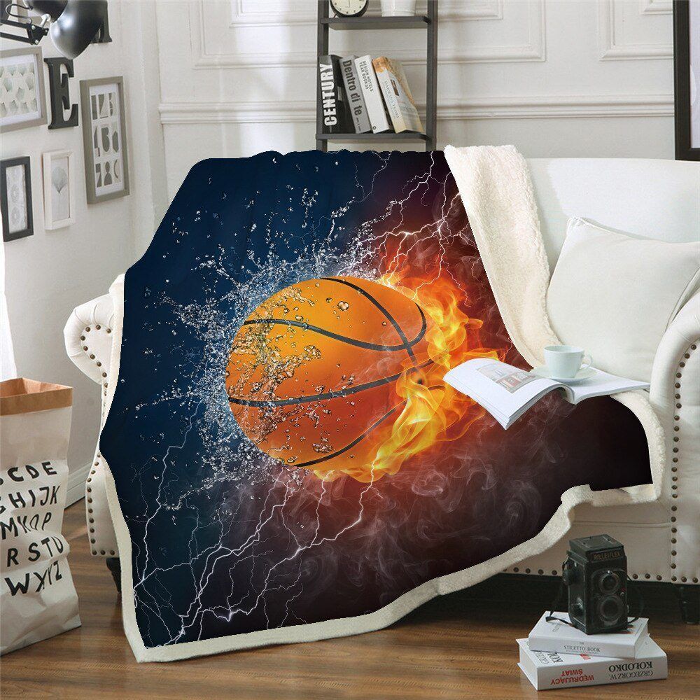Basketball Sherpa Fleece Blanket