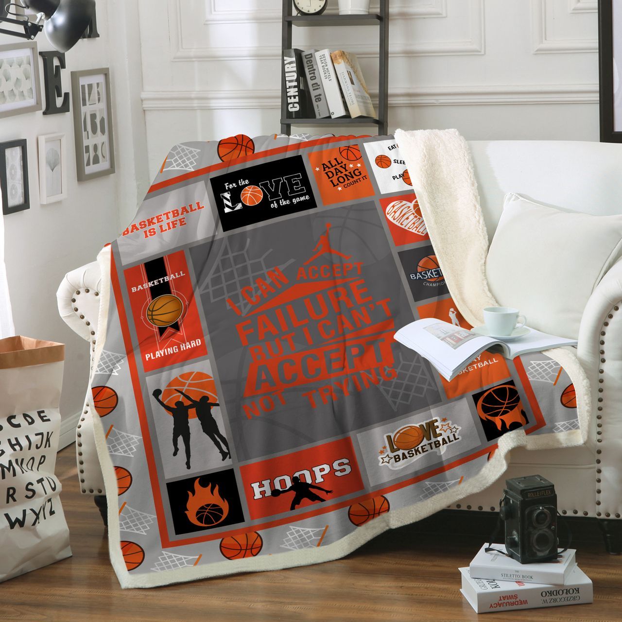 Basketball Sherpa Fleece Blanket