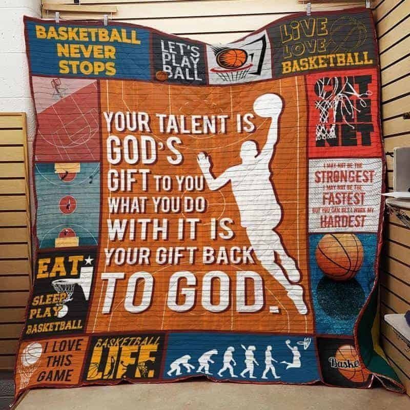 Basketball CLA1610091Q Quilt Blanket