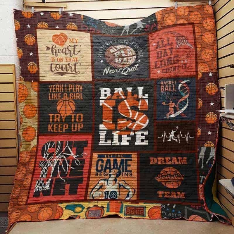 Basketball CLA1610104Q Quilt Blanket