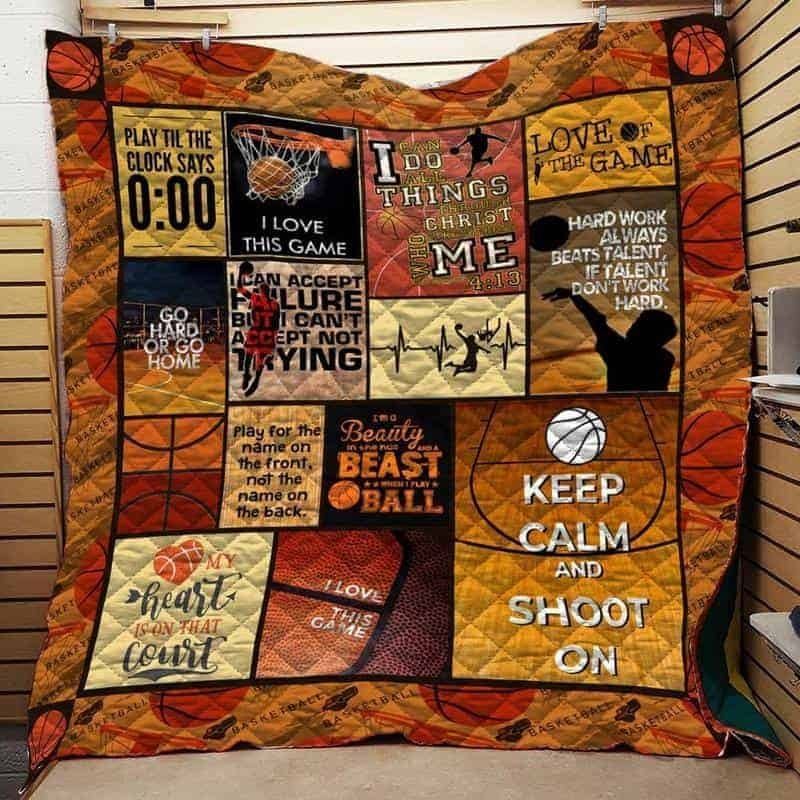 Basketball CLA1610131Q Quilt Blanket