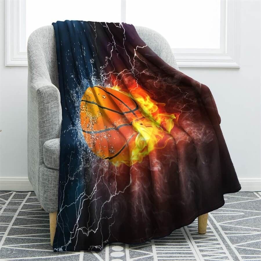 Basketball Sherpa Fleece Blanket