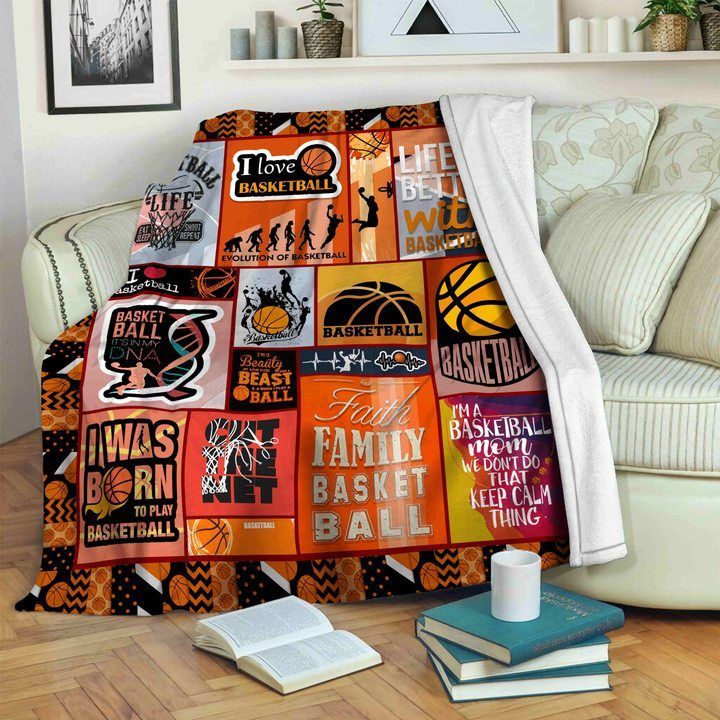 Basketball Sherpa Fleece Blanket