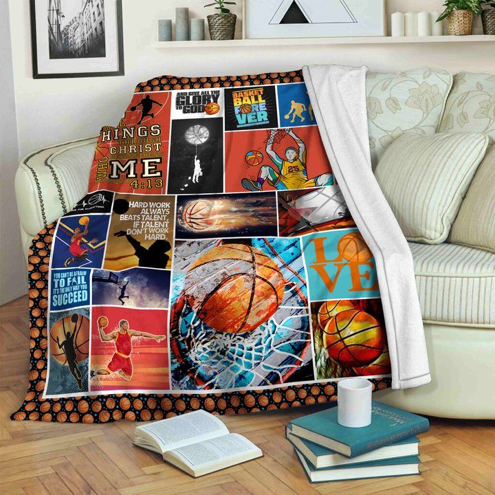 Basketball Sherpa Fleece Blanket