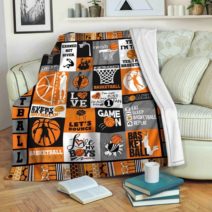 Basketball Sherpa Fleece Blanket