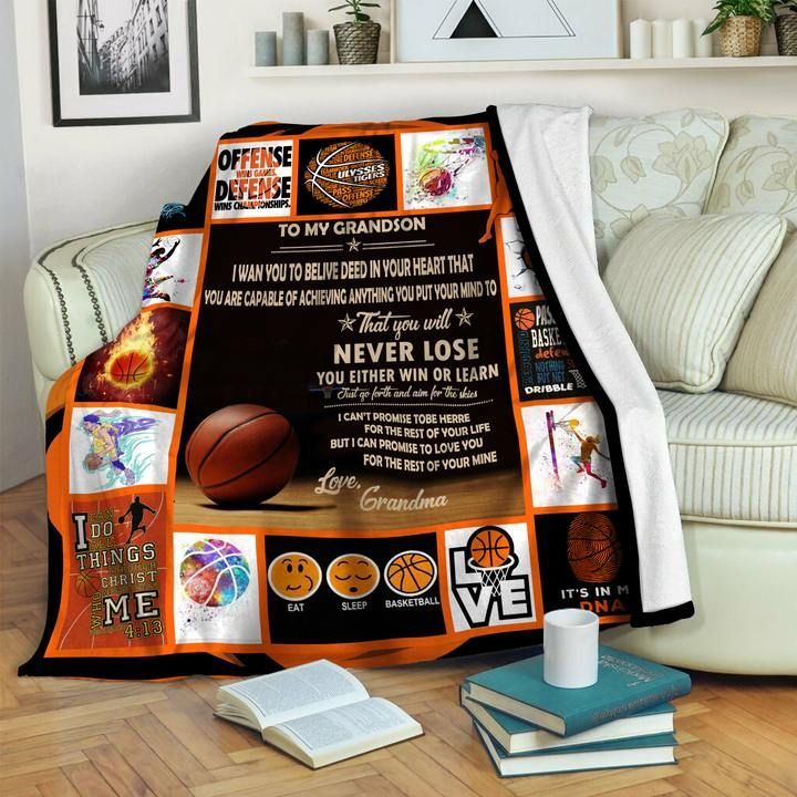 Basketball Sherpa Fleece Blanket