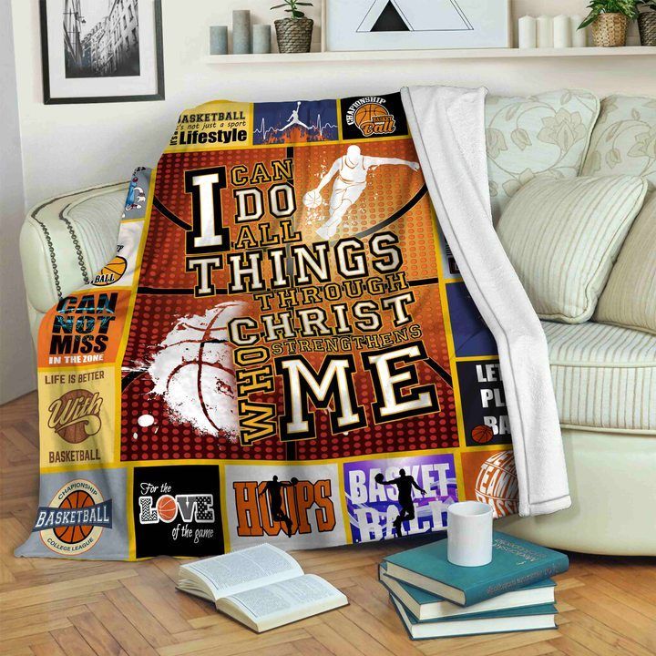 Basketball Sherpa Fleece Blanket