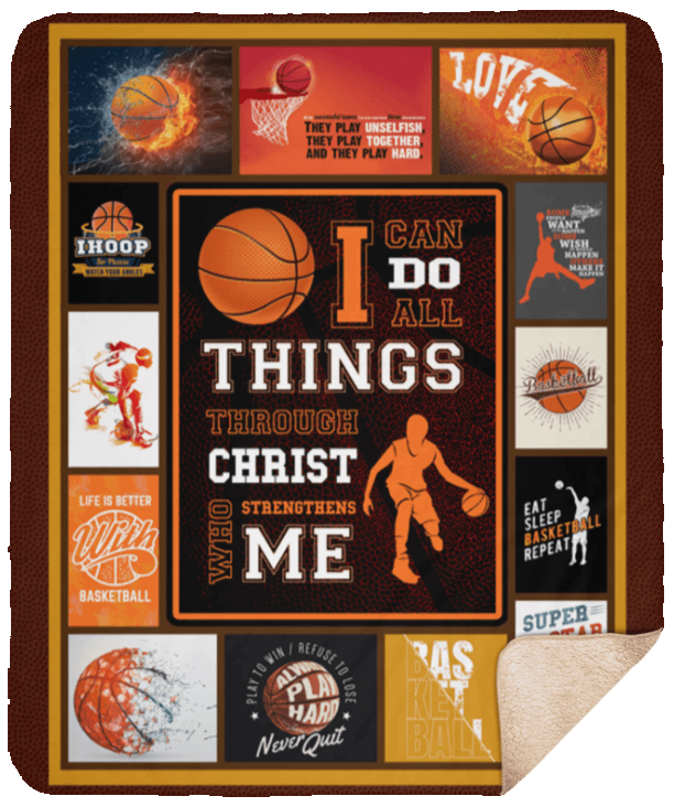 Basketball Sherpa Fleece Blanket