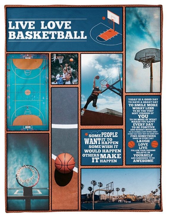 Basketball Sherpa Fleece Blanket