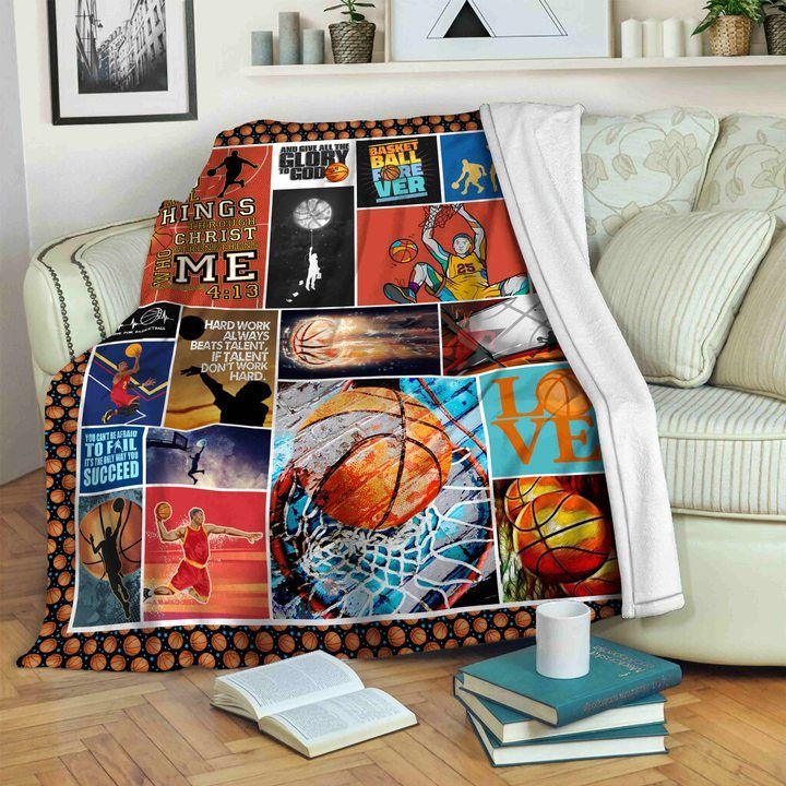 Basketball Sherpa Fleece Blanket