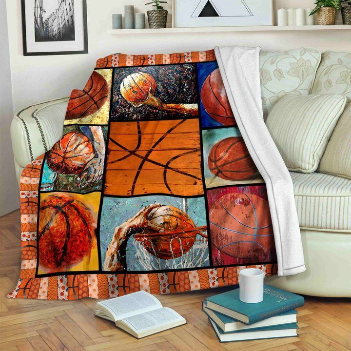 Basketball Sherpa Fleece Blanket