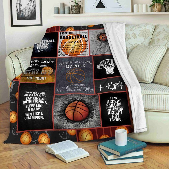 Basketball Sherpa Fleece Blanket
