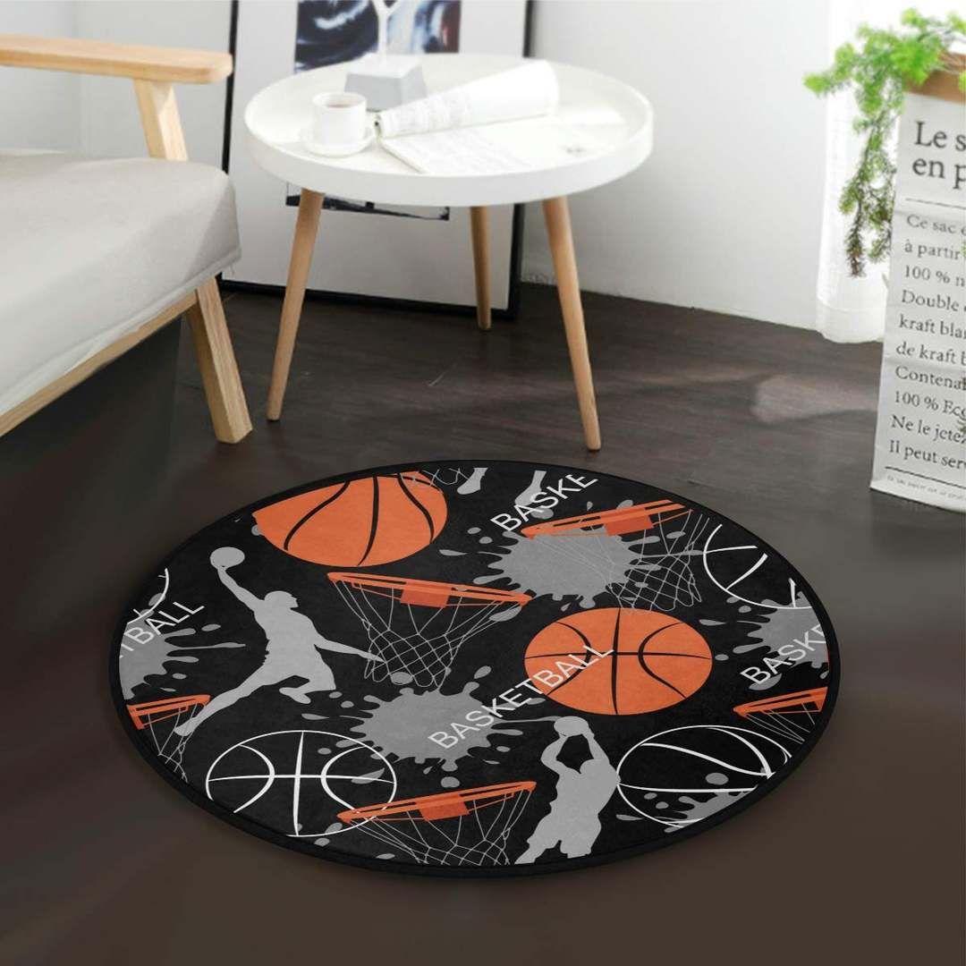 Basketball Round Carpet