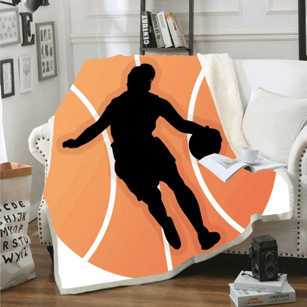 Basketball Sherpa Fleece Blanket