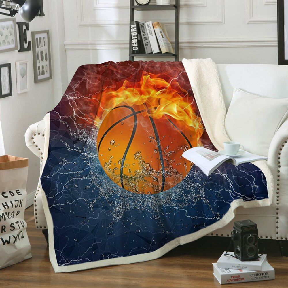 Basketball Sherpa Fleece Blanket