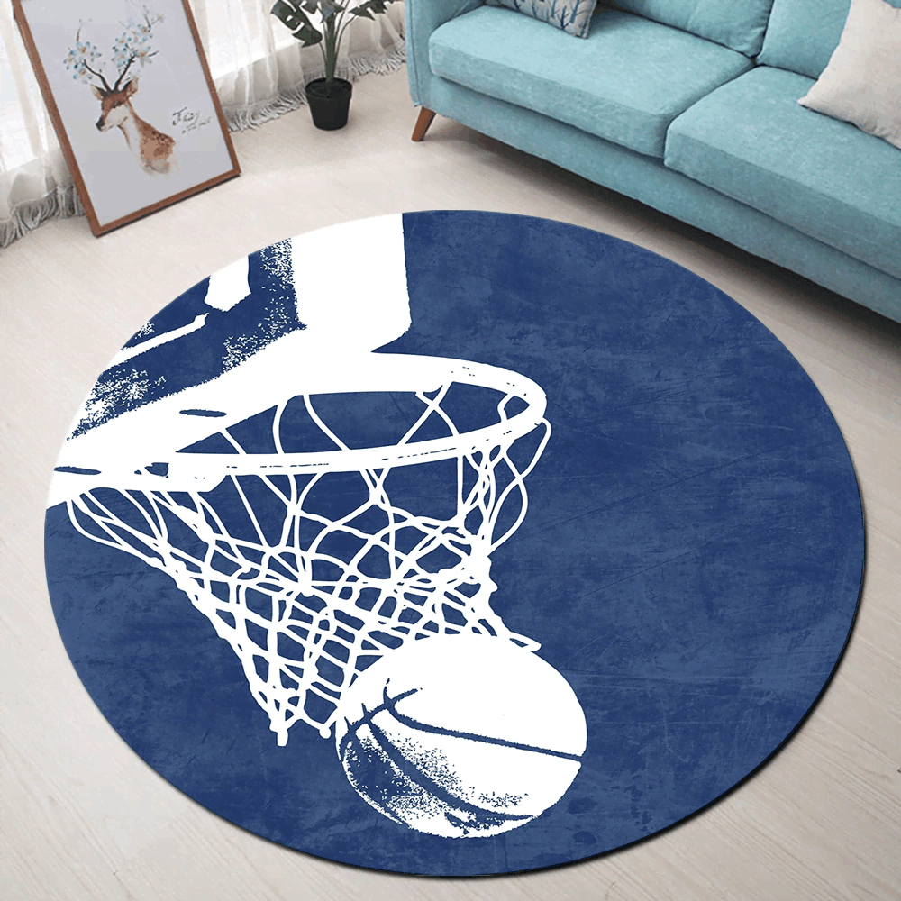Basketball Round Carpet