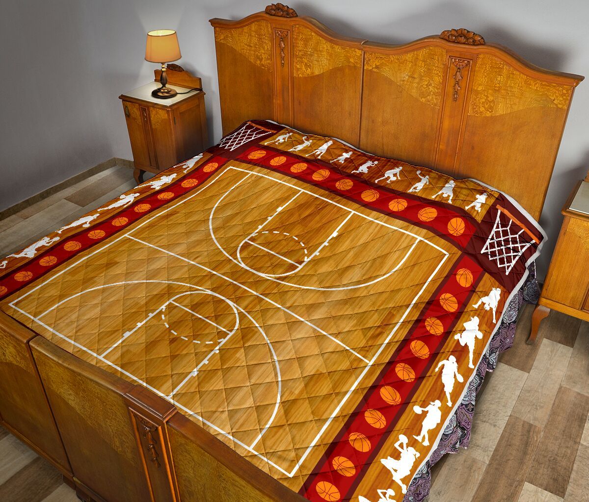 Basketball Court Girl Quilt Blanket Dhc1312755Dd