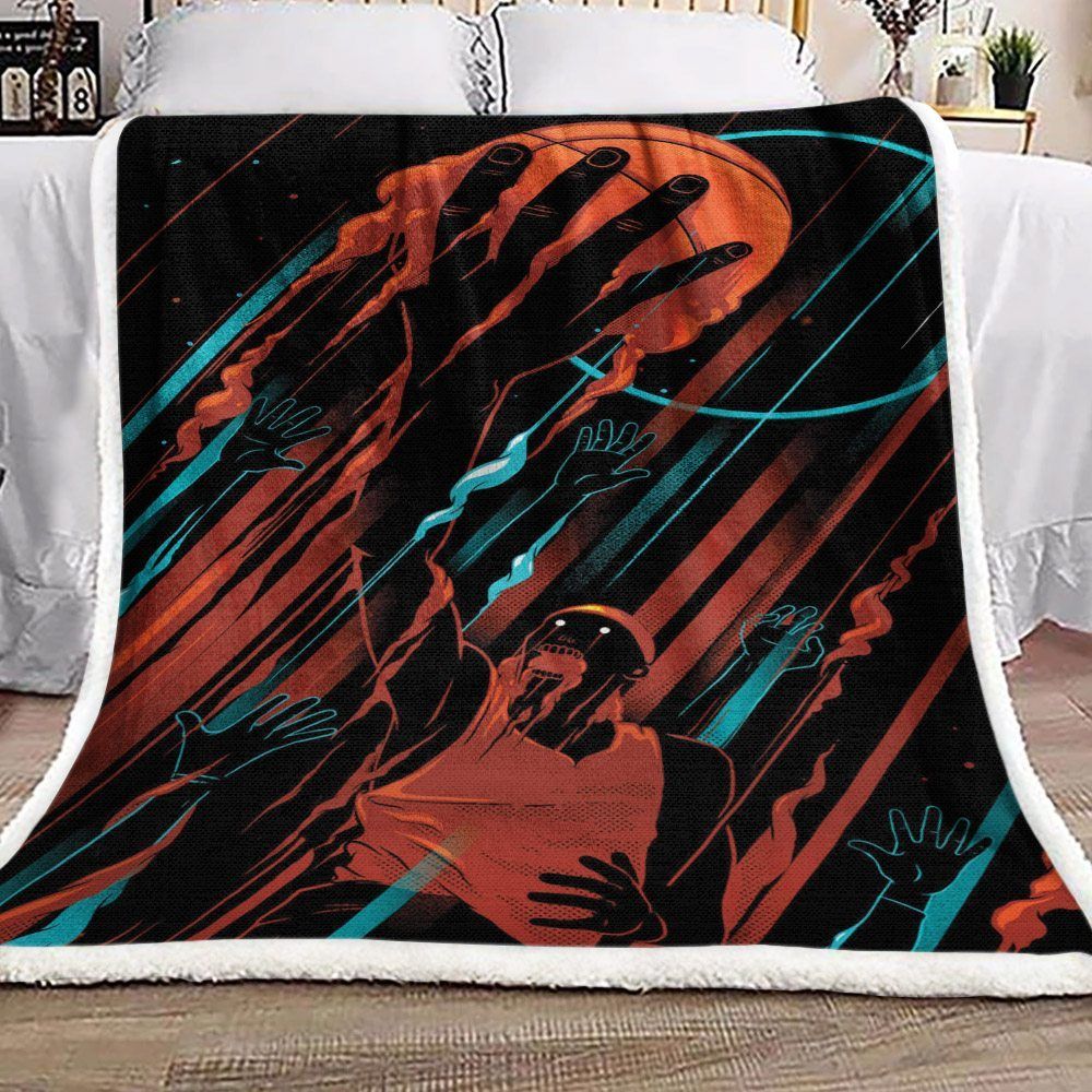 Basketball Sherpa Fleece Blanket