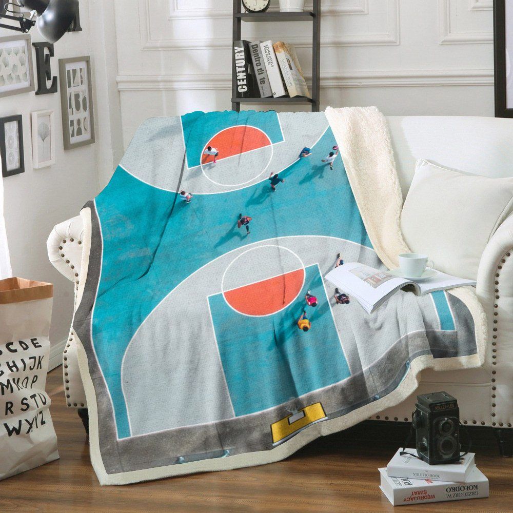 Basketball Sherpa Fleece Blanket