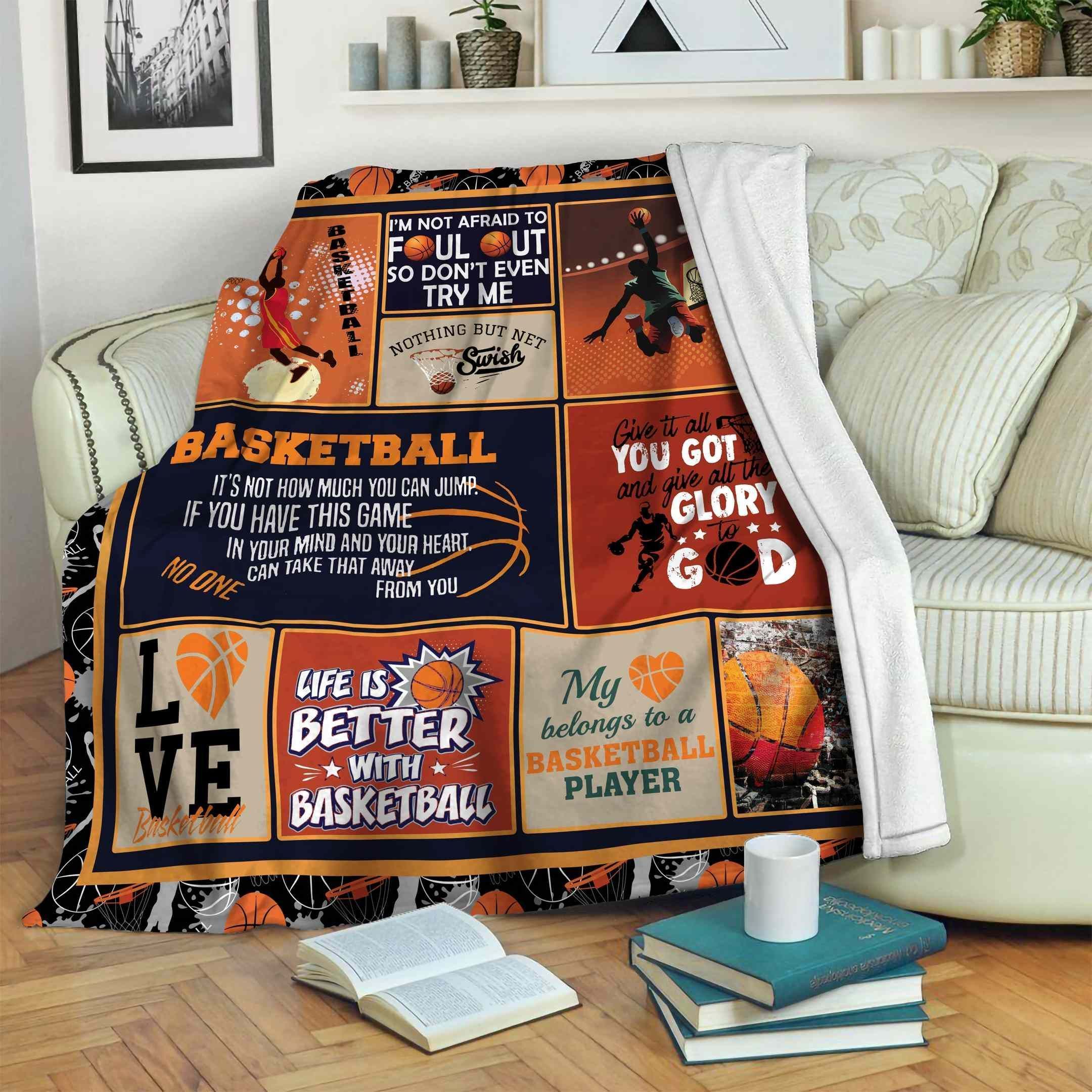 Basketball Fleece Blanket