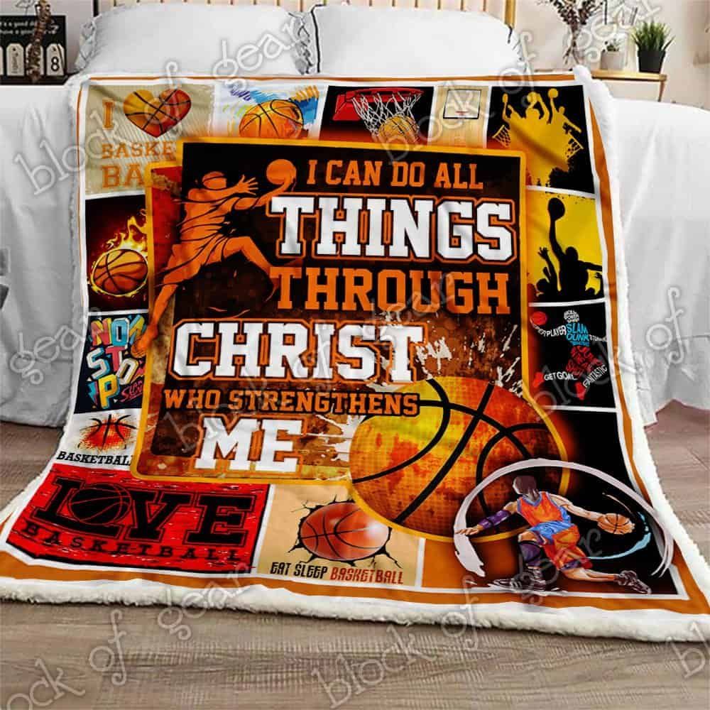 Basketball Sherpa Fleece Blanket