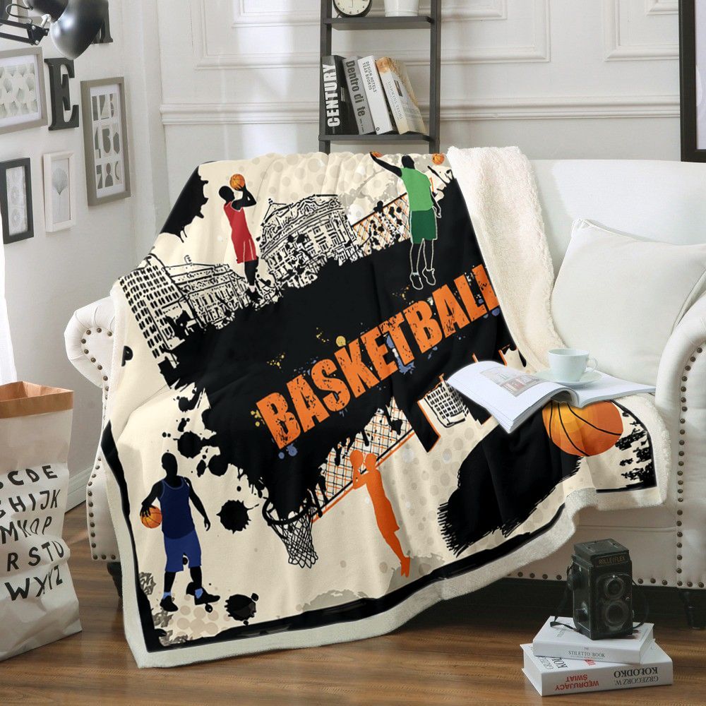 Basketball Sherpa Fleece Blanket