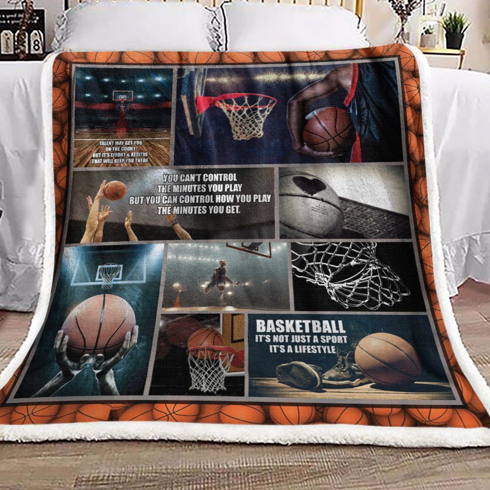 Basketball Sherpa Fleece Blanket