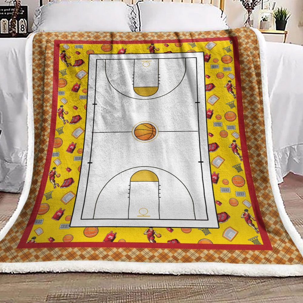 Basketball Sherpa Fleece Blanket