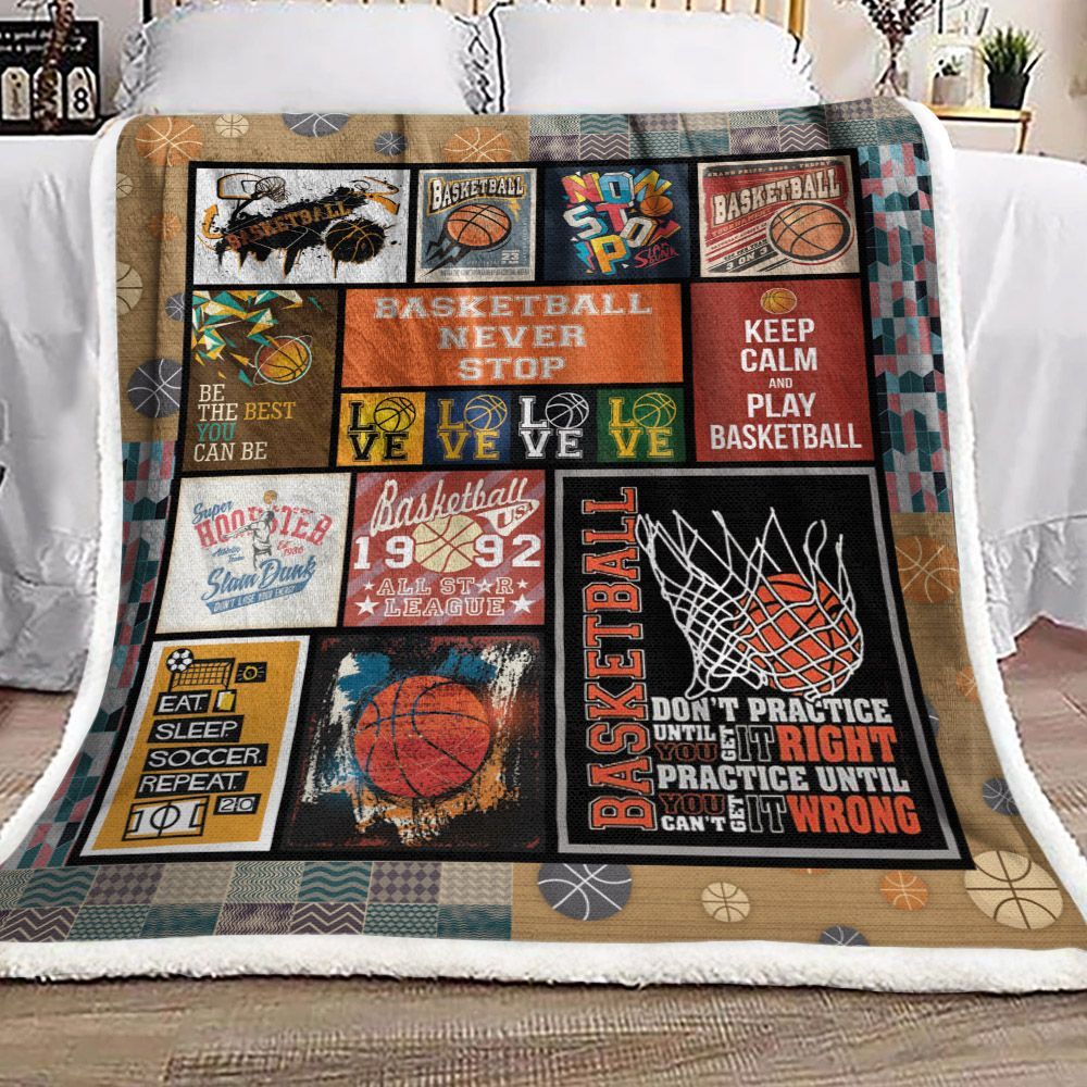 Basketball Sherpa Fleece Blanket