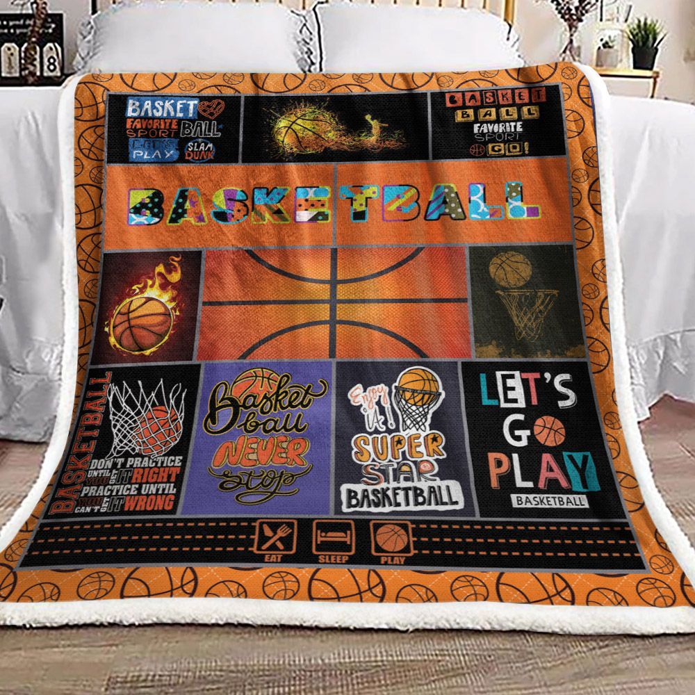 Basketball Sherpa Fleece Blanket