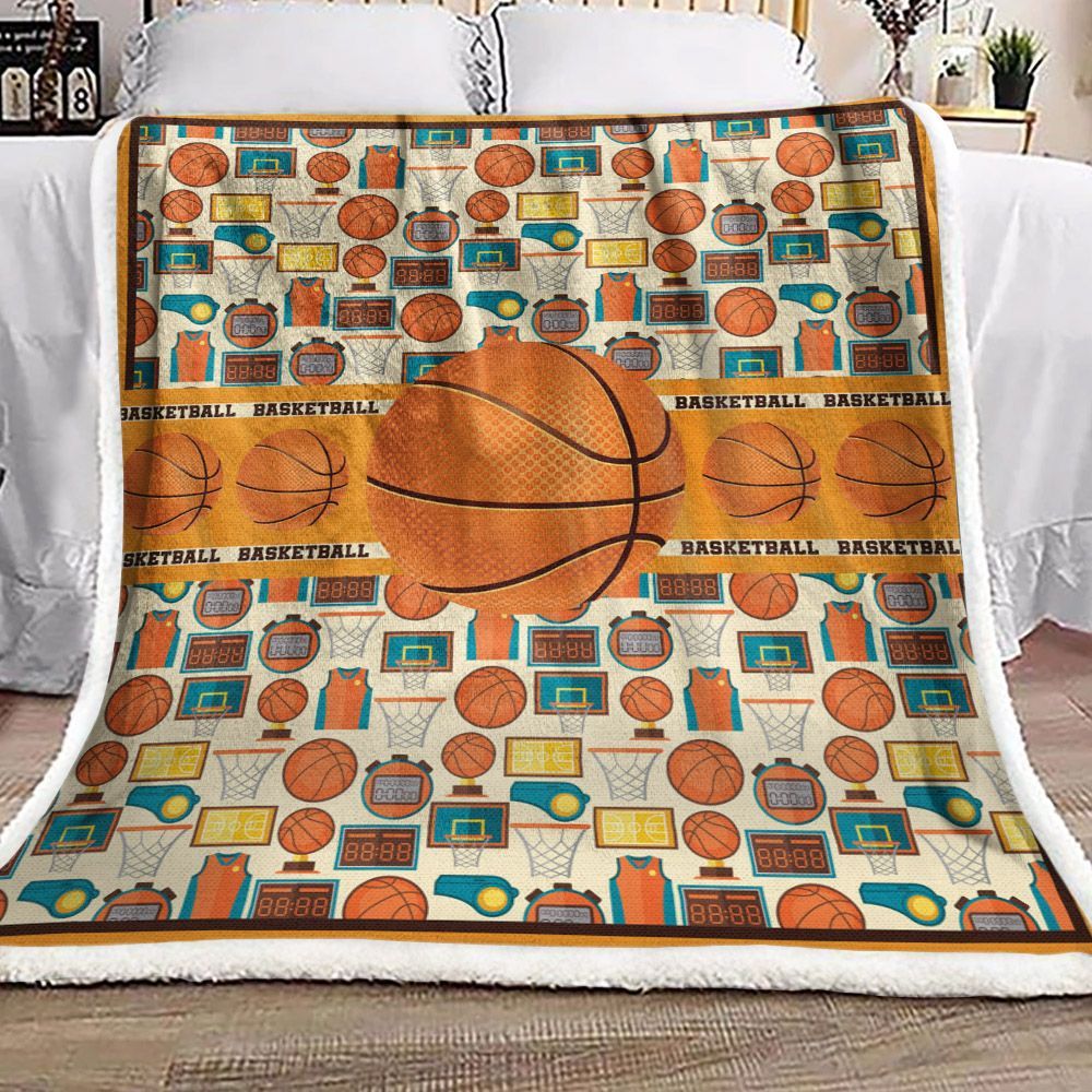Basketball Sherpa Fleece Blanket