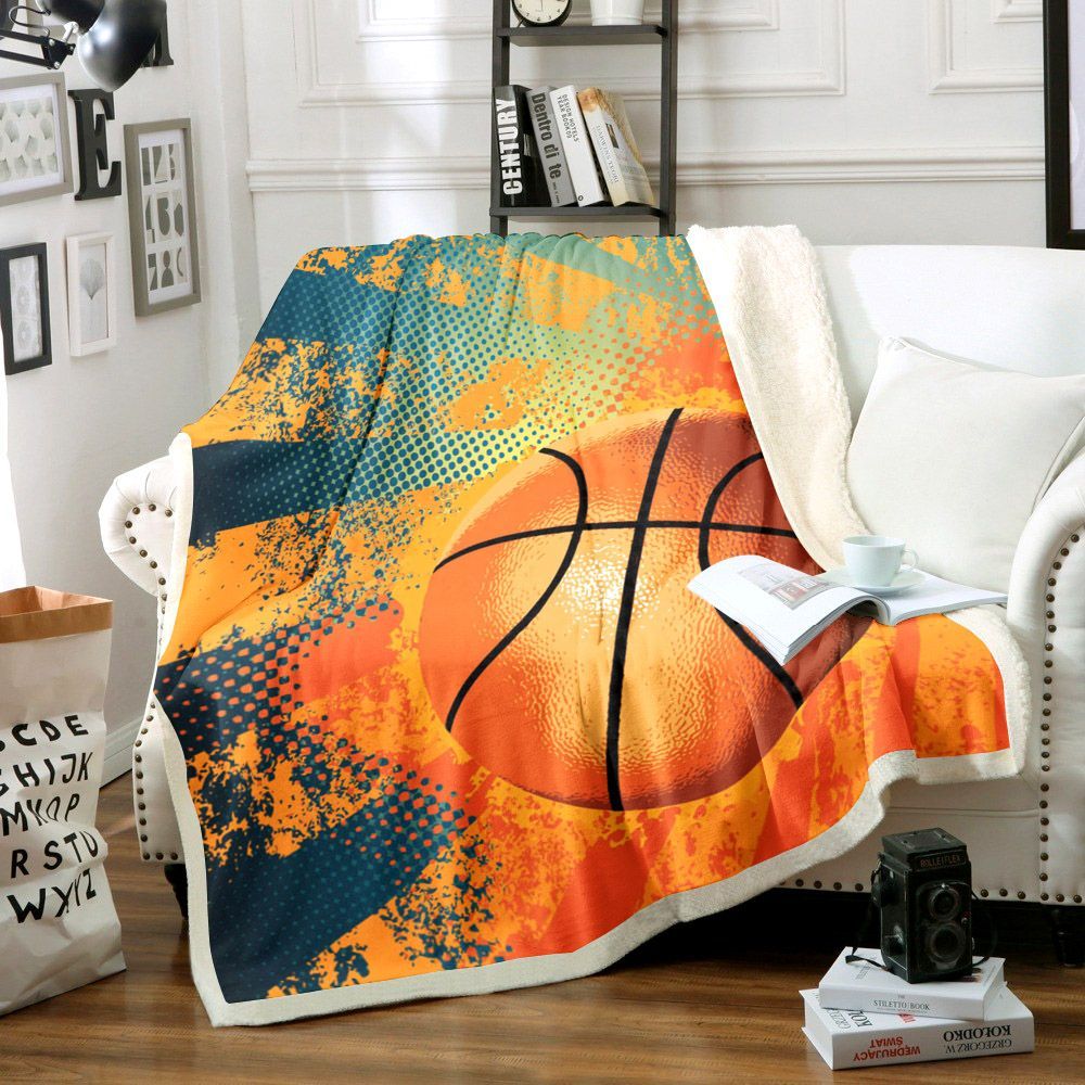 Basketball Sherpa Fleece Blanket