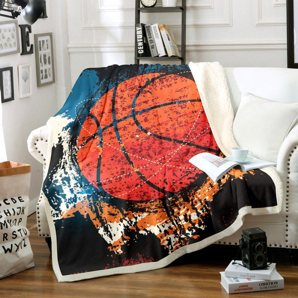 Basketball Sherpa Fleece Blanket
