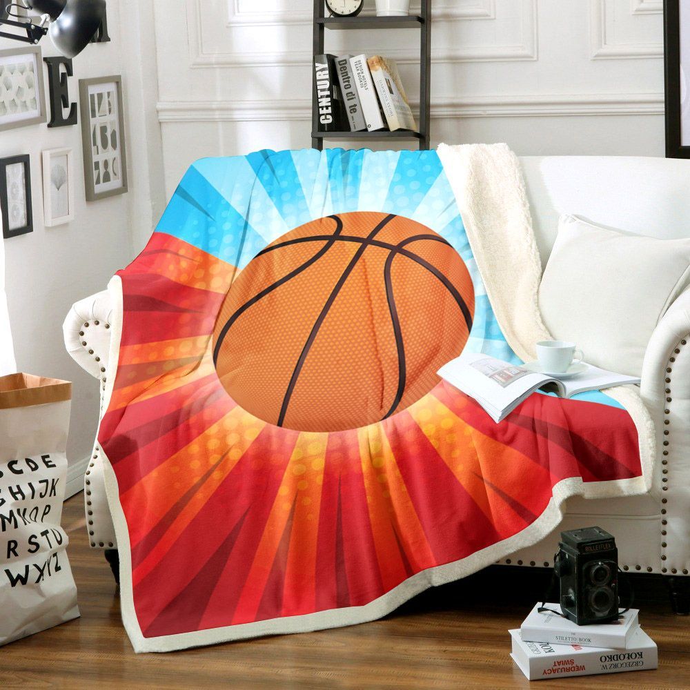 Basketball Sherpa Fleece Blanket