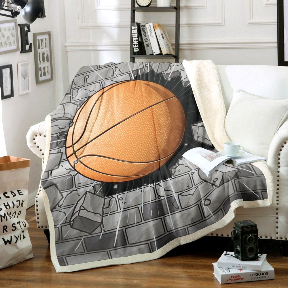 Basketball Sherpa Fleece Blanket