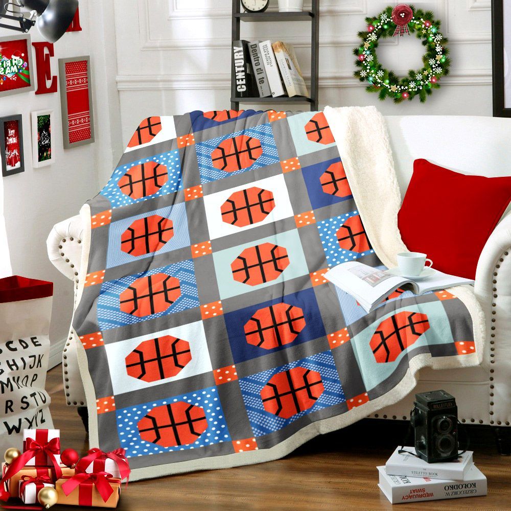 Basketball Sherpa Fleece Blanket
