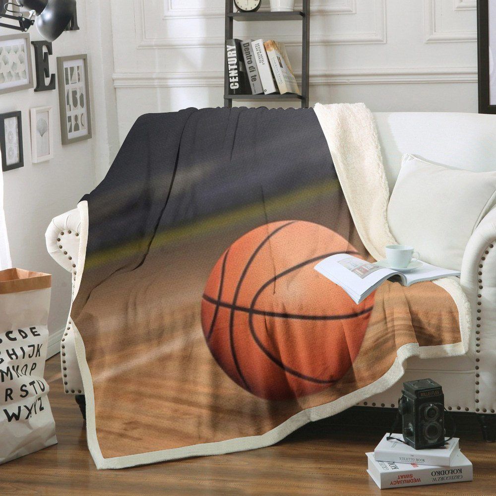 Basketball Sherpa Fleece Blanket