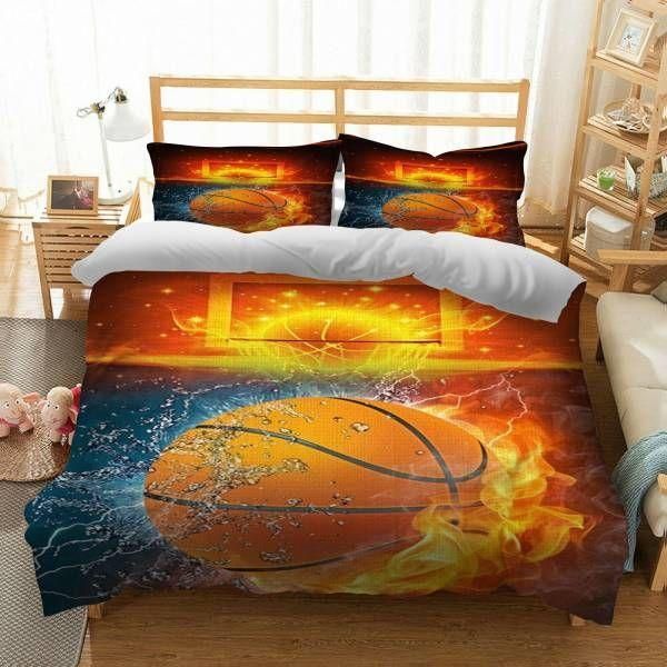 Basketball Hot And Cold Printed Bedding Set