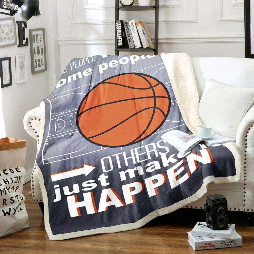 Basketball Sherpa Fleece Blanket