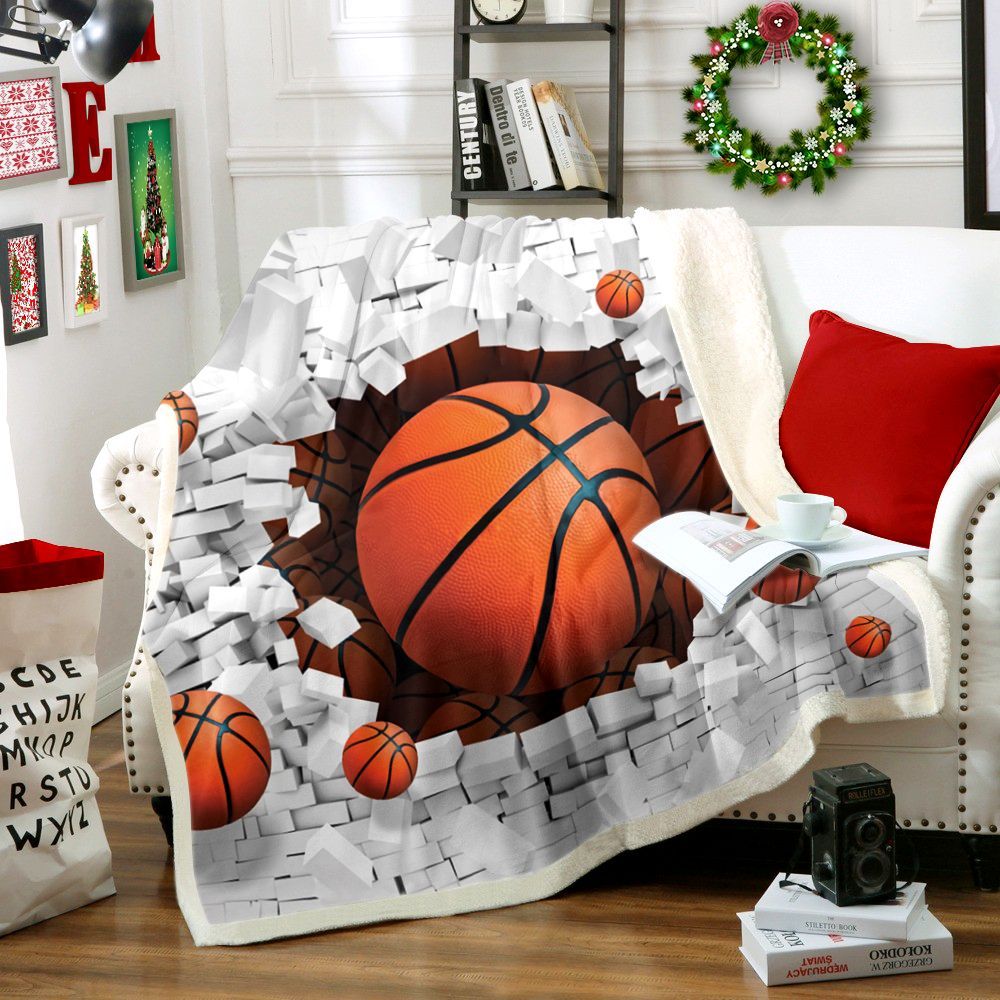 Basketball Sherpa Fleece Blanket