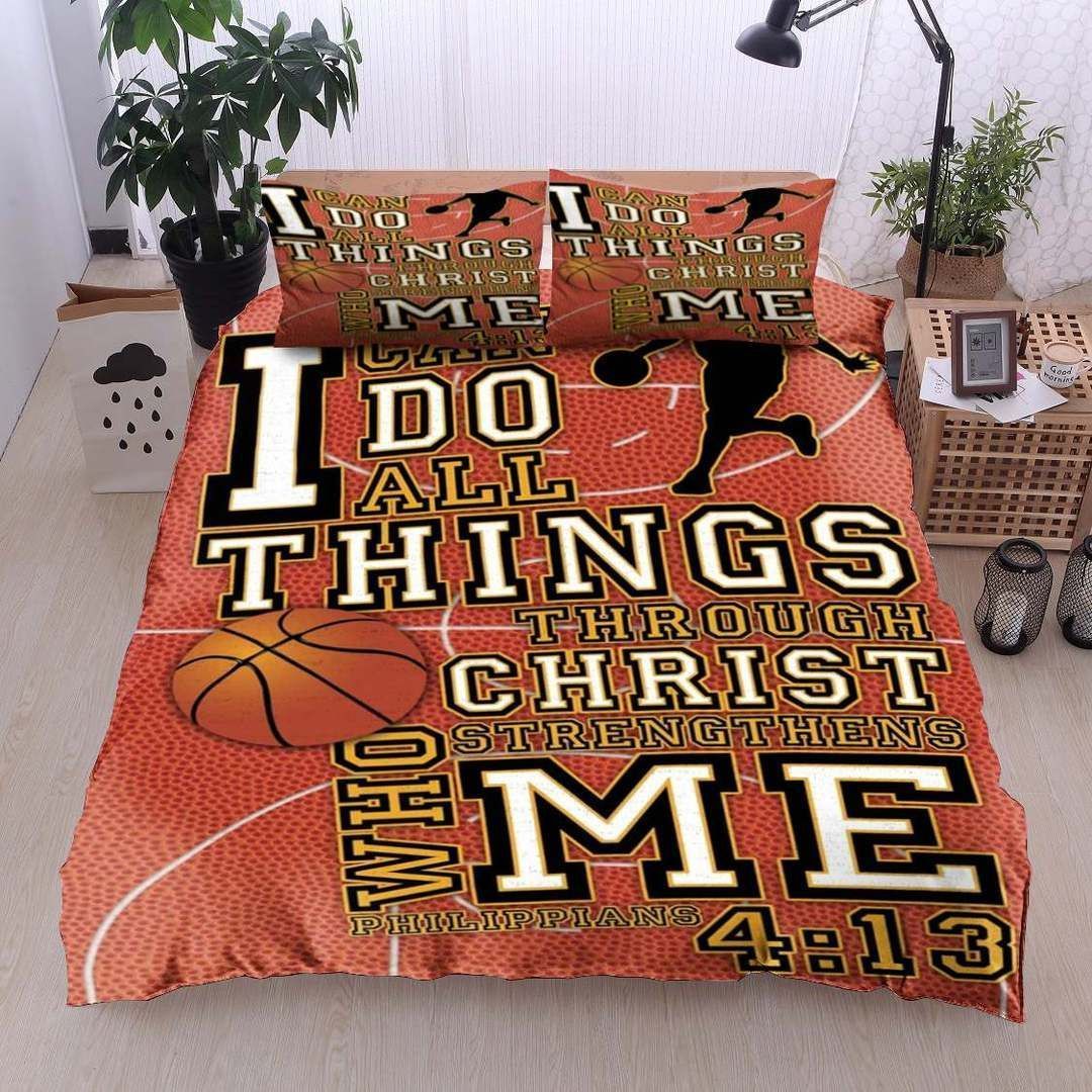 Basketball I Can Do All Thing Bedding Set