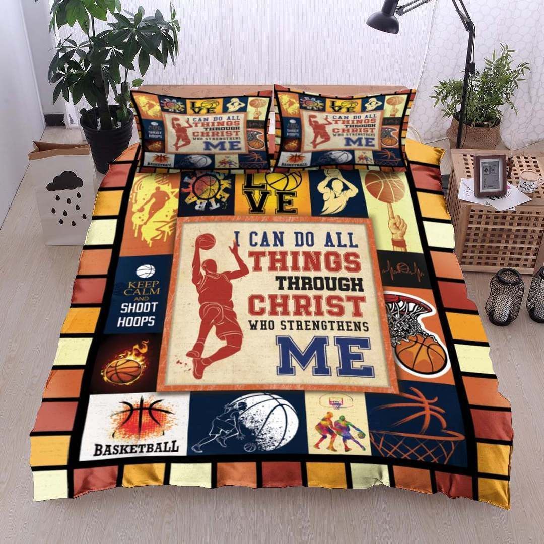 Basketball I Can Do All Things Bedding Set