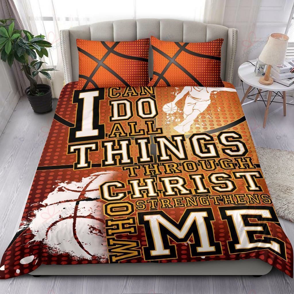 Basketball I Do All Things Bedding Set