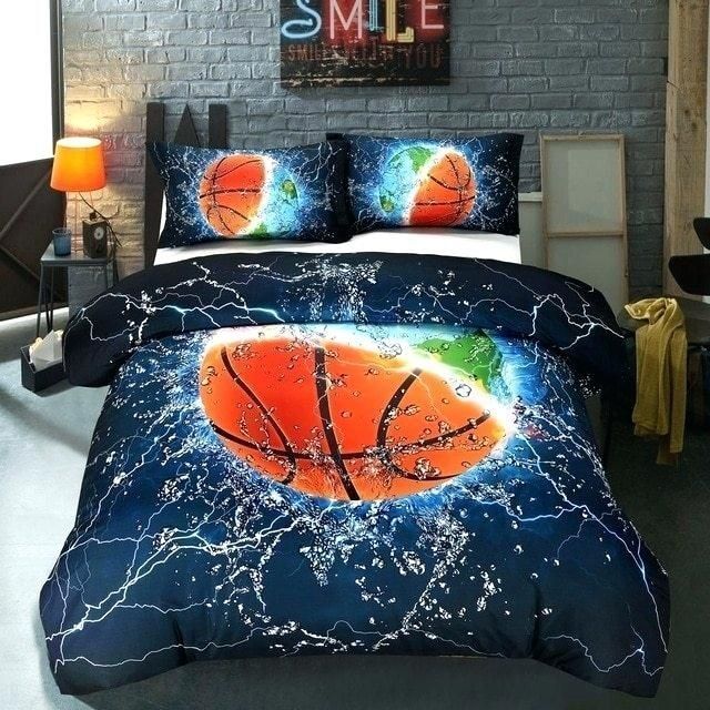 Basketball Ice And Water Bedding Set