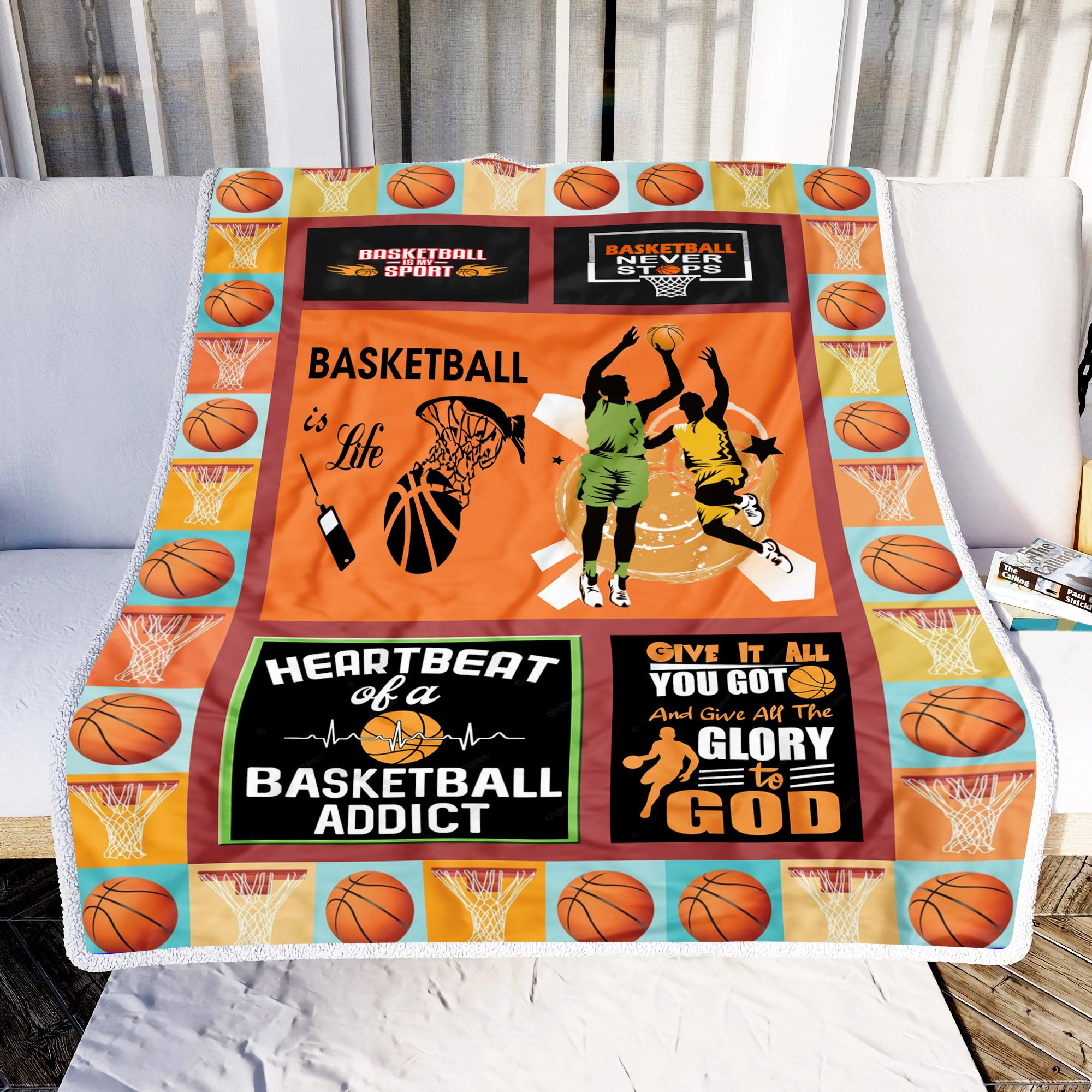 Basketball Is Life Fleece Blanket