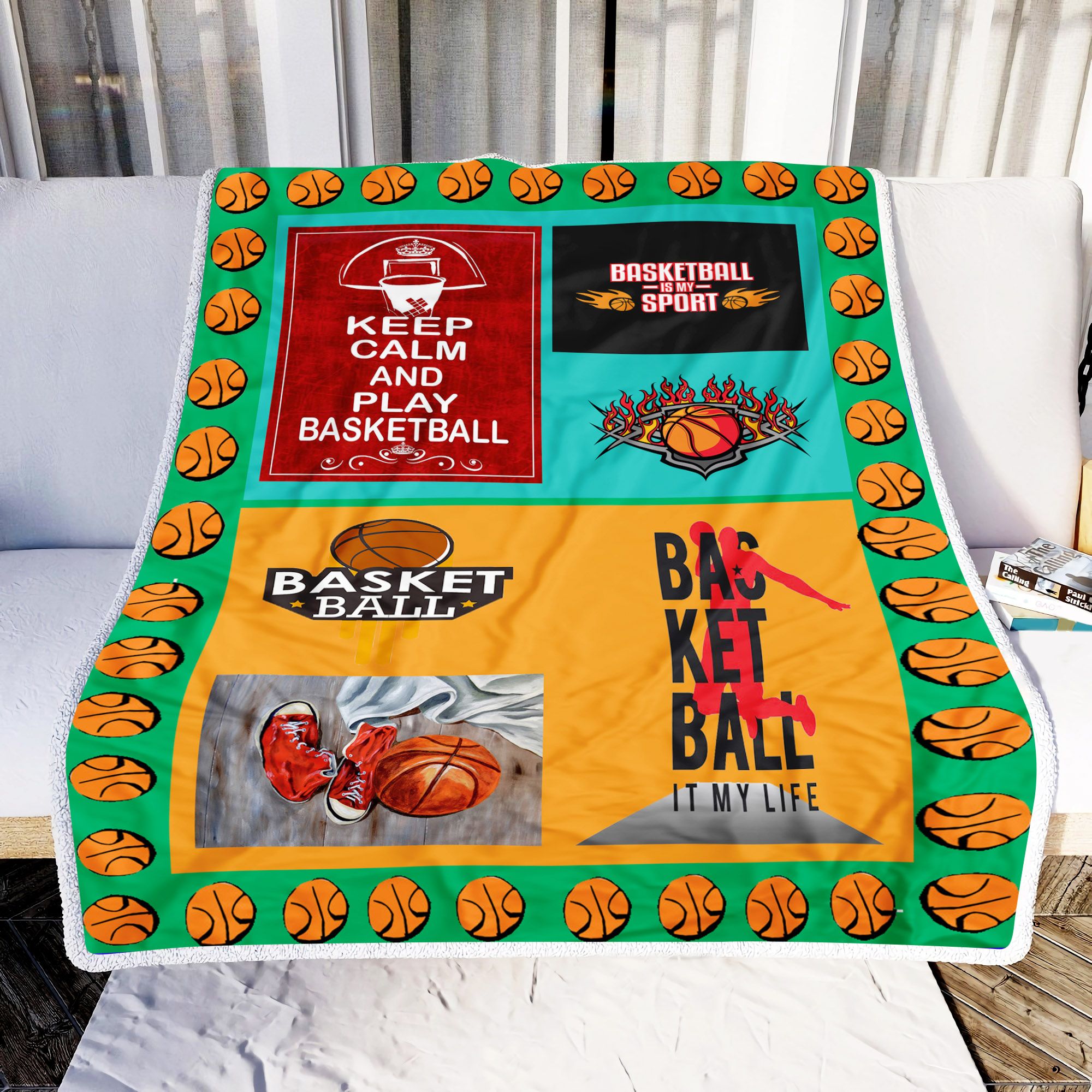 Basketball Is My Sport Fleece Blanket