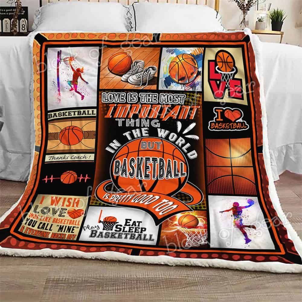 Basketball Is Pretty Good Fleece Blanket
